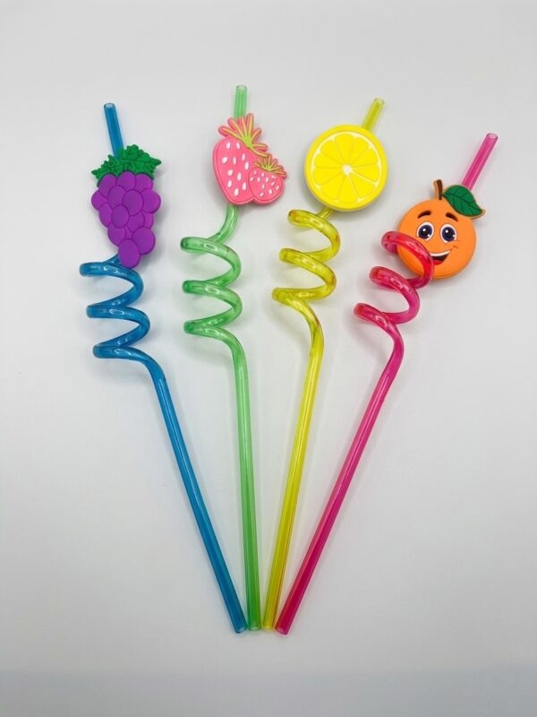 Magic Spiral Fancy Straws - Set 4pcs